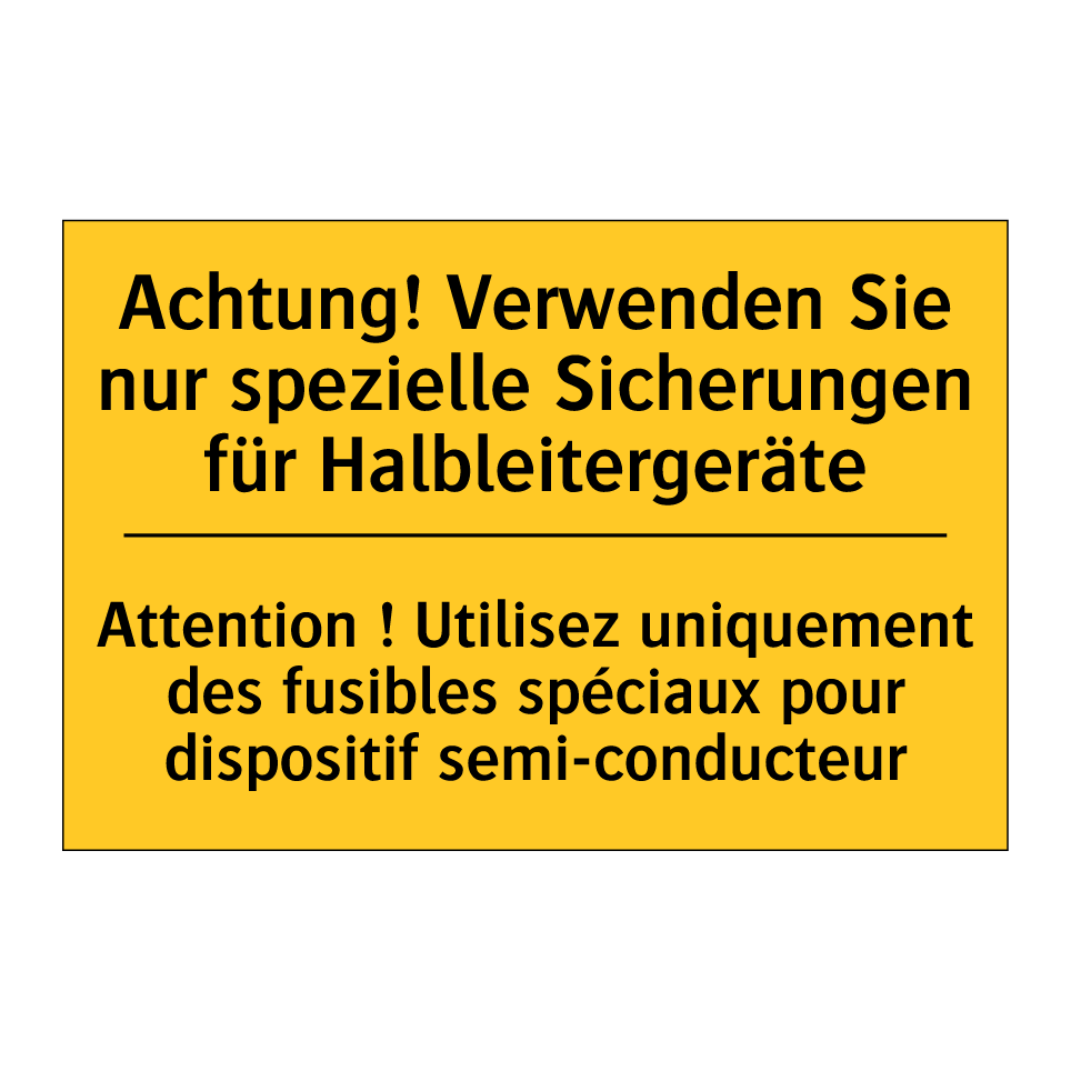 Achtung! Verwenden Sie nur spezielle /.../ - Attention ! Utilisez uniquement /.../