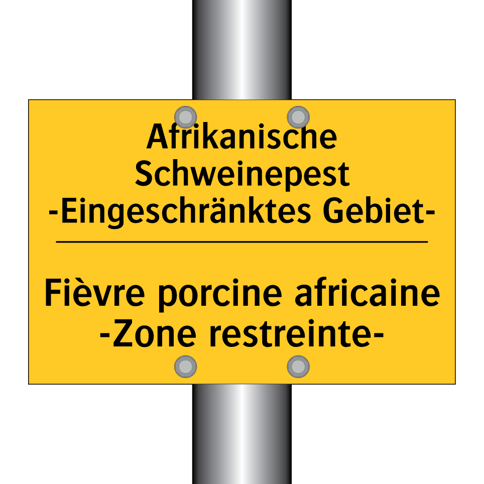 Afrikanische Schweinepest -Eingeschränktes /.../ - Fièvre porcine africaine -Zone /.../