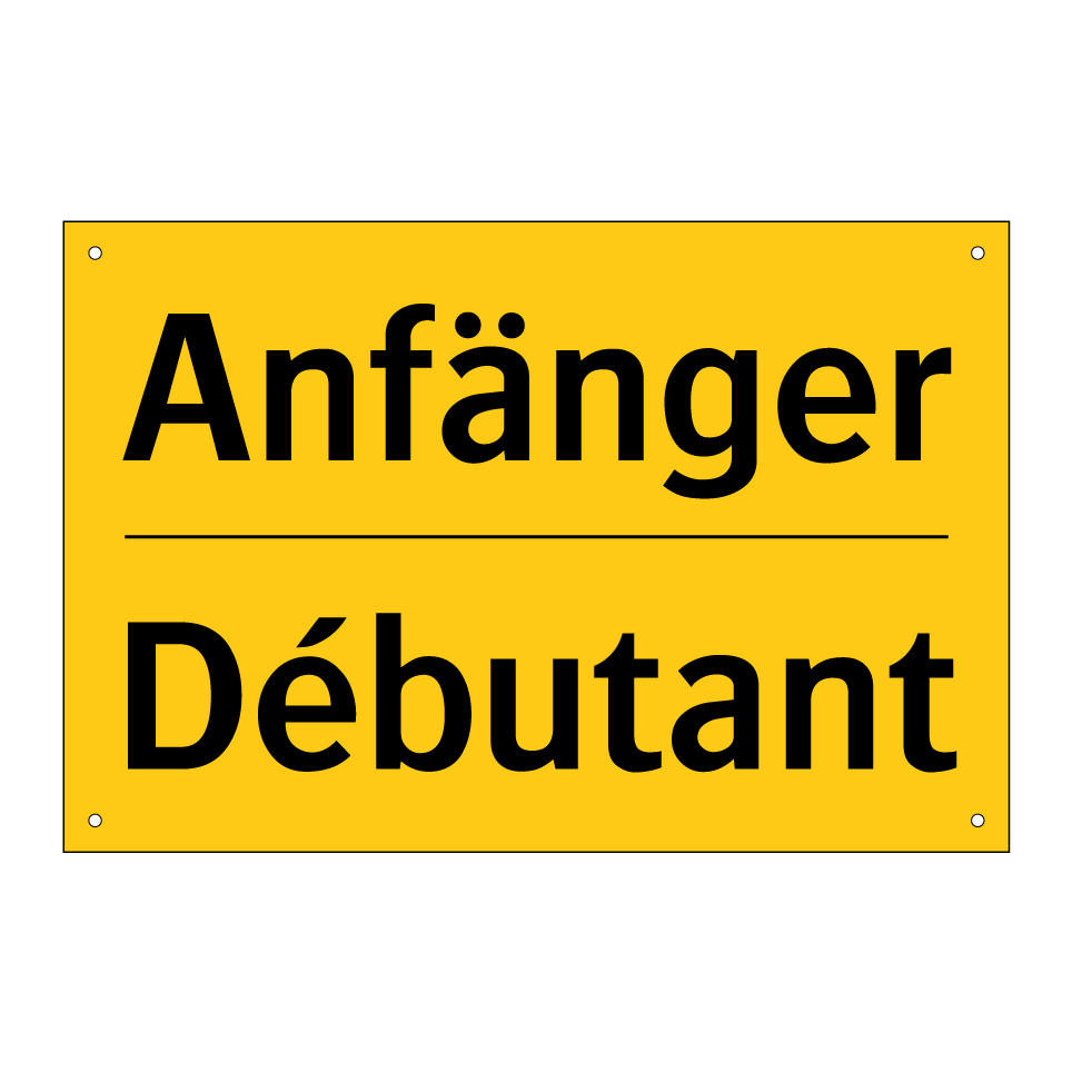 Anfänger - Débutant
