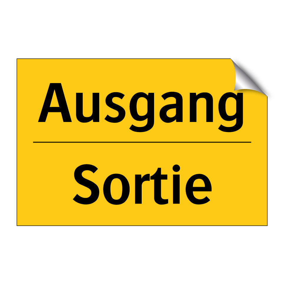 Ausgang - Sortie