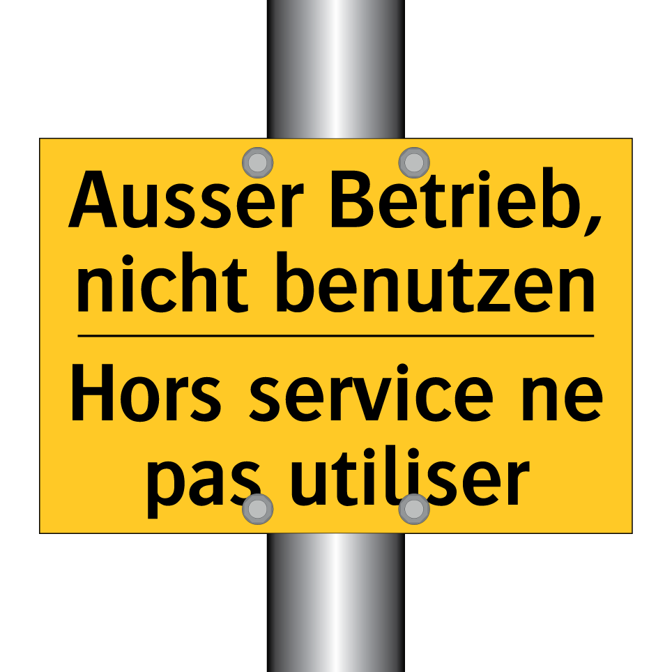 Ausser Betrieb, nicht benutzen - Hors service ne pas utiliser