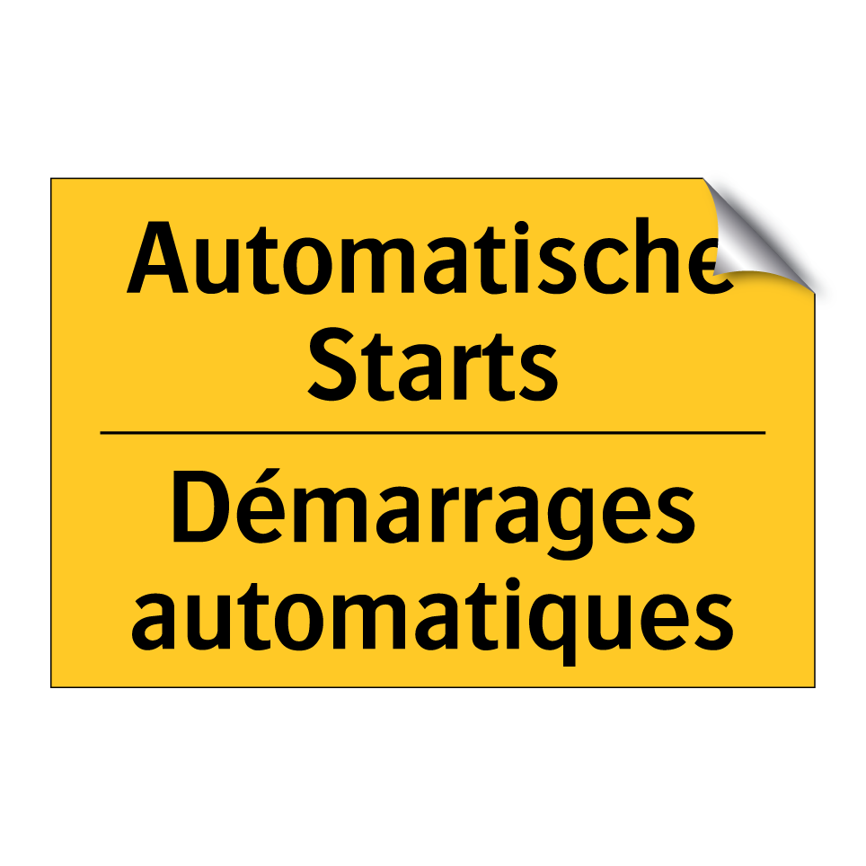 Automatische Starts - Démarrages automatiques