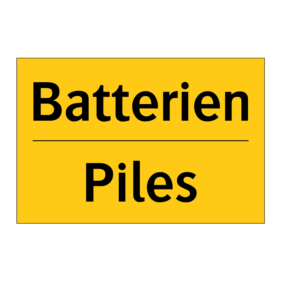 Batterien - Piles