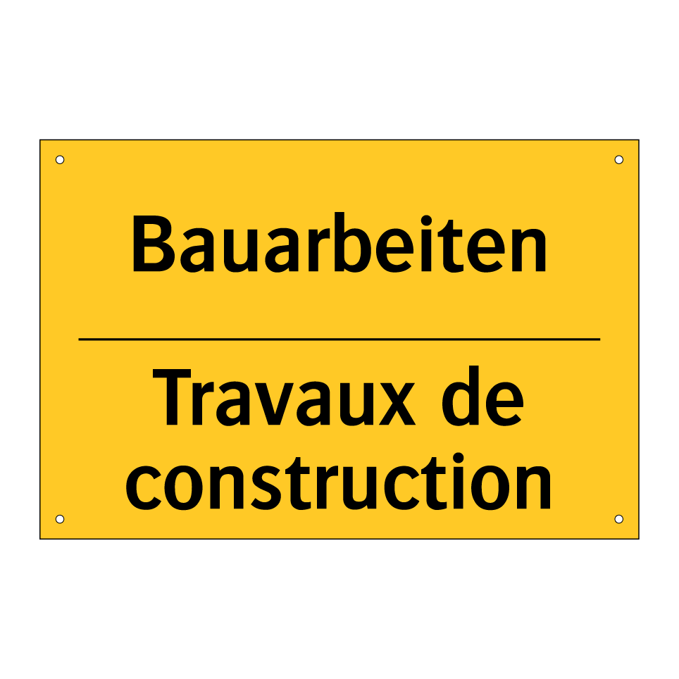 Bauarbeiten - Travaux de construction