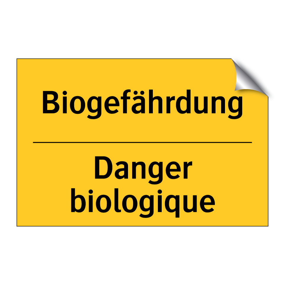 Biogefährdung - Danger biologique