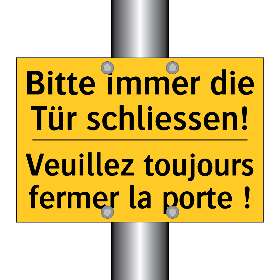 Bitte immer die Tür schliessen! /.../ - Veuillez toujours fermer la porte /.../