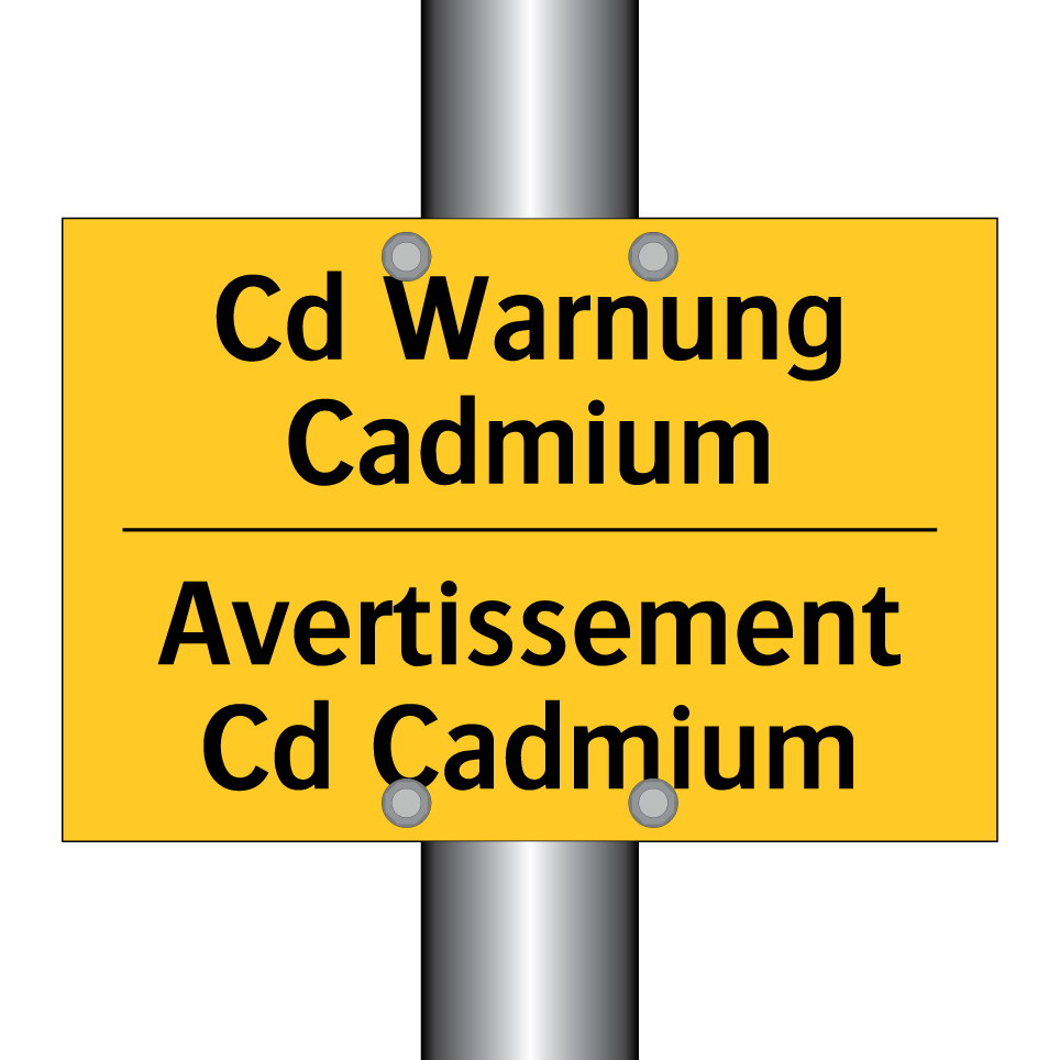 Cd Warnung Cadmium - Avertissement Cd Cadmium
