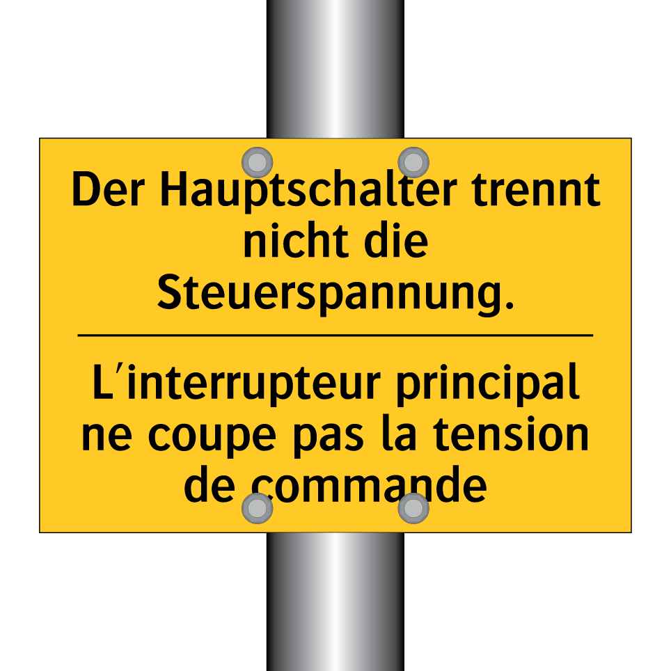 Der Hauptschalter trennt nicht /.../ - L'interrupteur principal ne coupe /.../