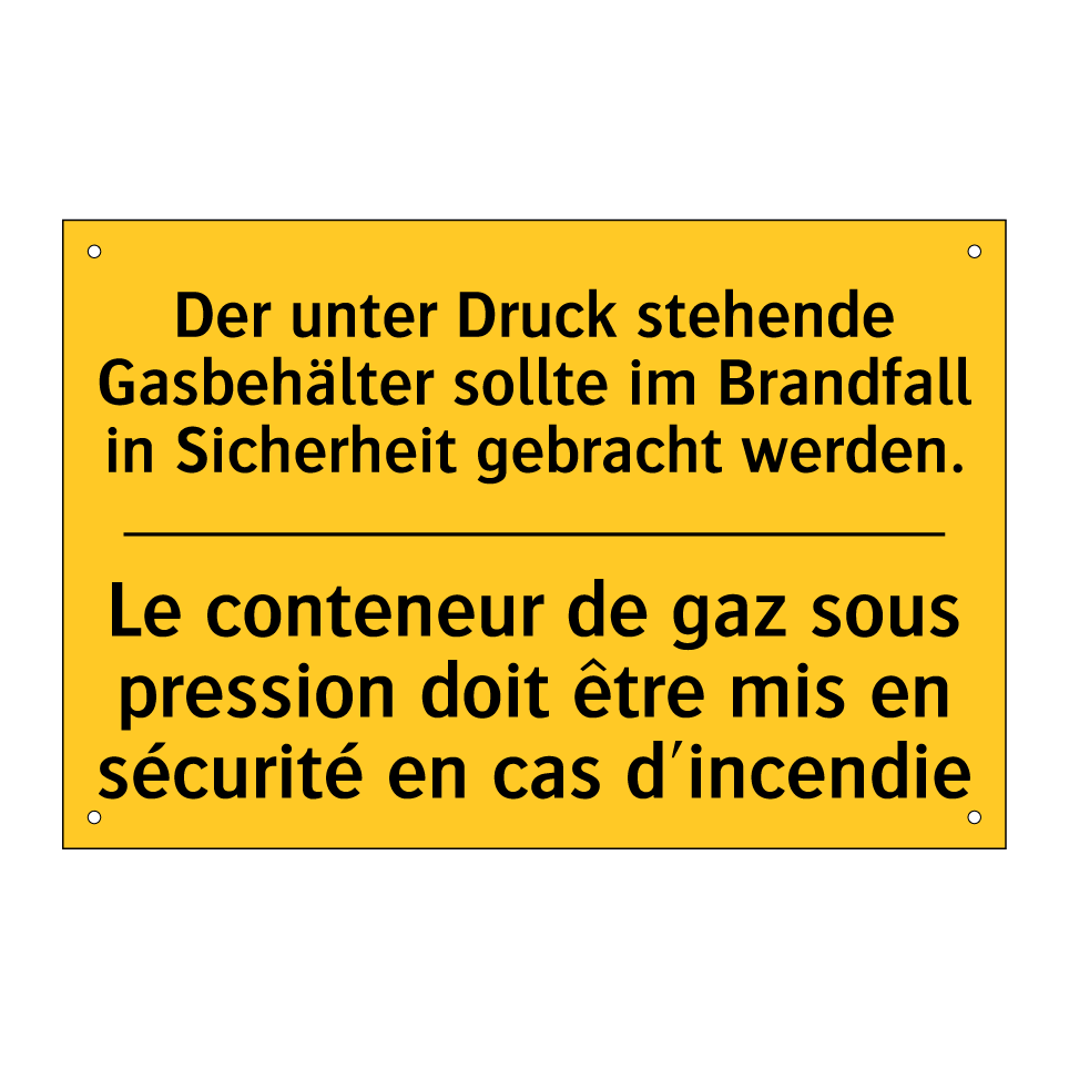 Der unter Druck stehende Gasbehälter /.../ - Le conteneur de gaz sous pression /.../