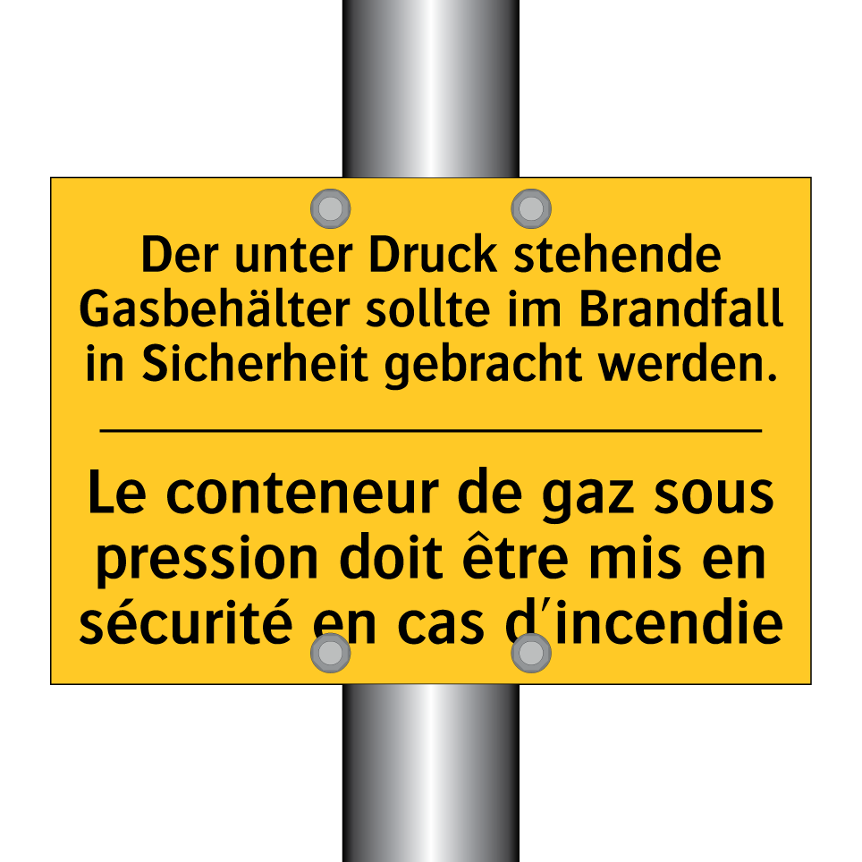 Der unter Druck stehende Gasbehälter /.../ - Le conteneur de gaz sous pression /.../