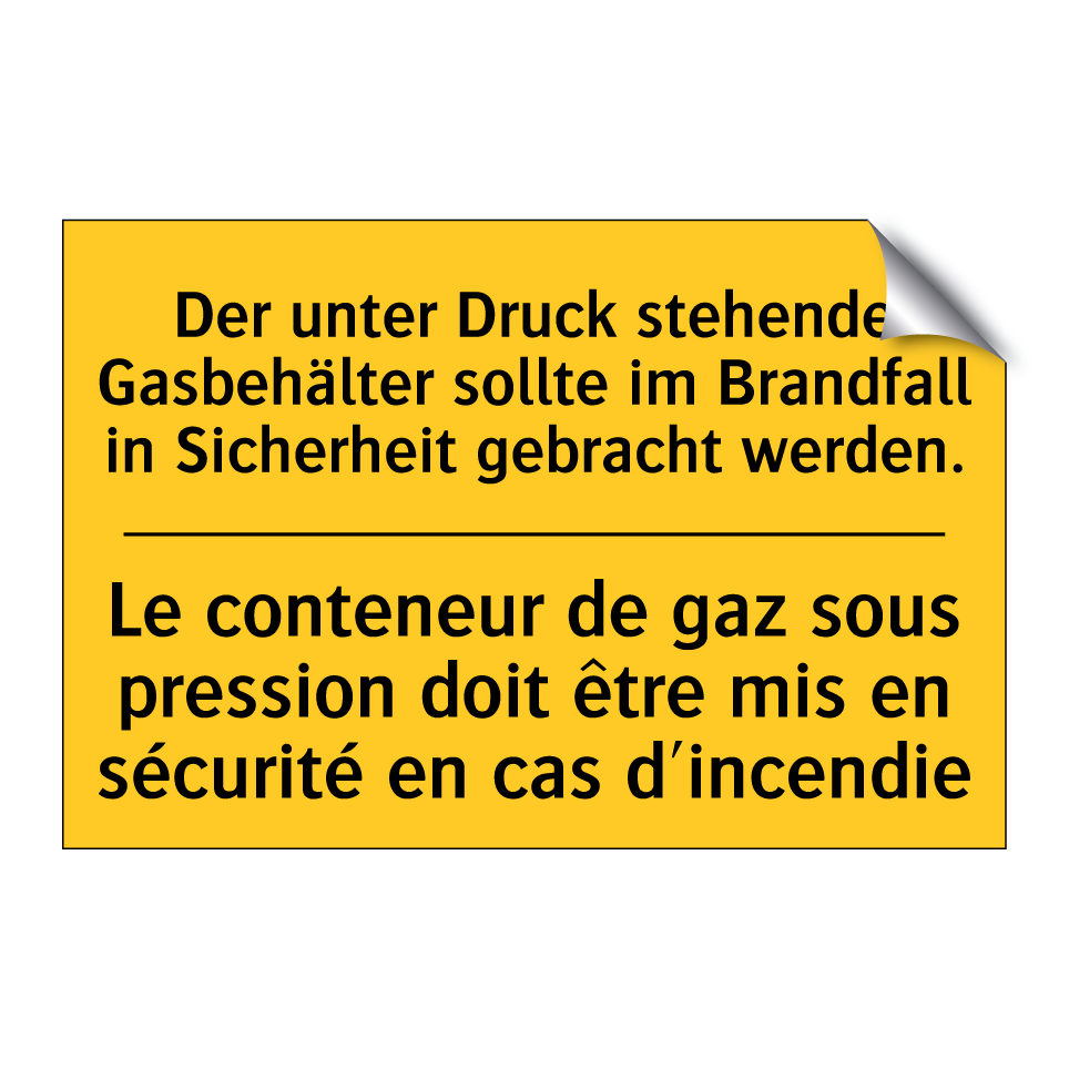 Der unter Druck stehende Gasbehälter /.../ - Le conteneur de gaz sous pression /.../