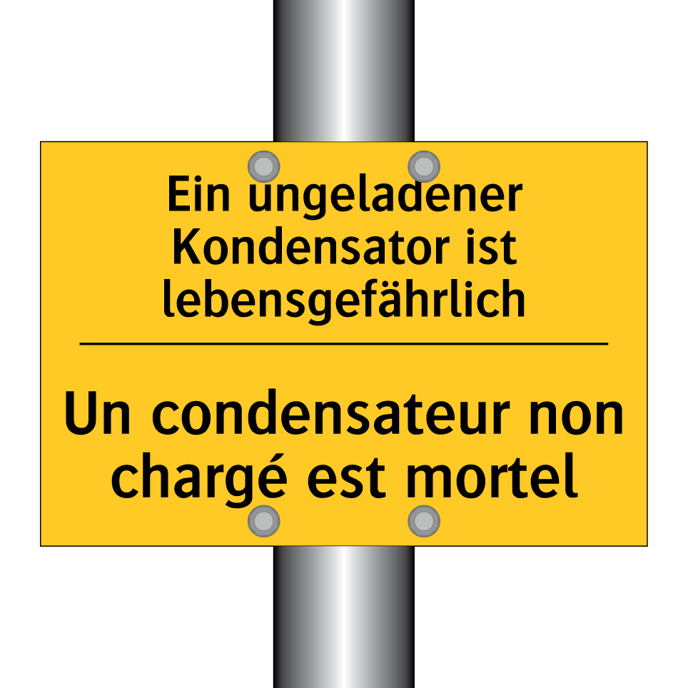 Ein ungeladener Kondensator ist /.../ - Un condensateur non chargé est /.../