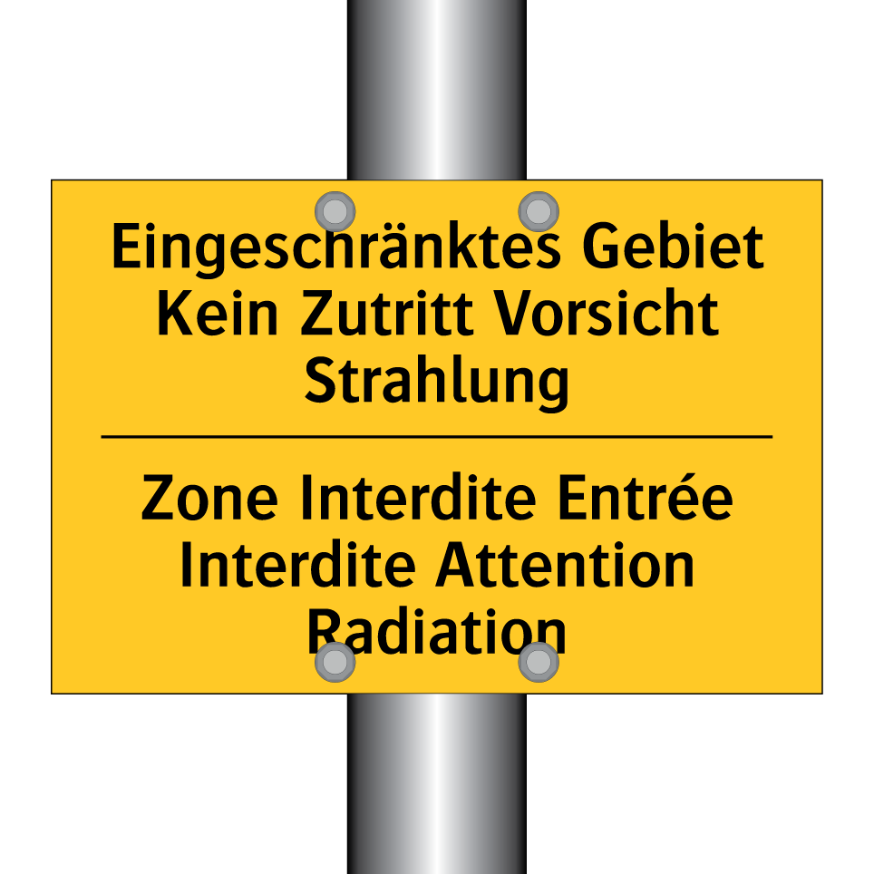 Eingeschränktes Gebiet Kein Zutritt /.../ - Zone Interdite Entrée Interdite /.../