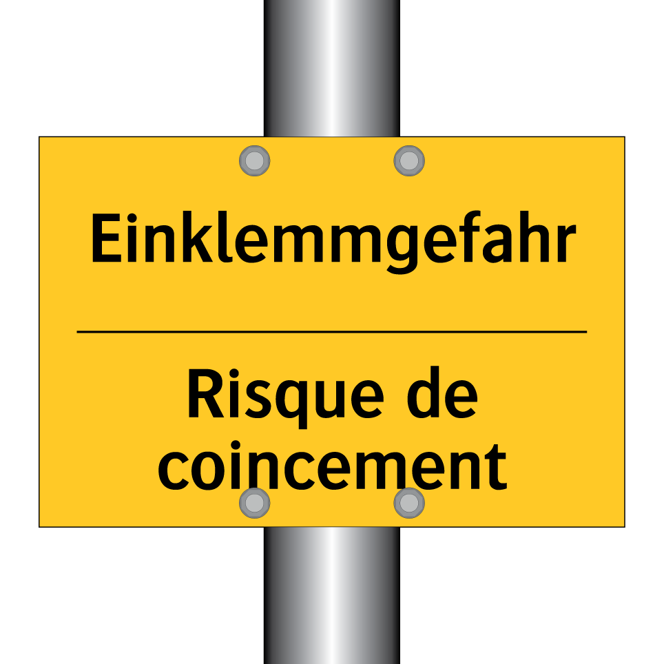 Einklemmgefahr - Risque de coincement