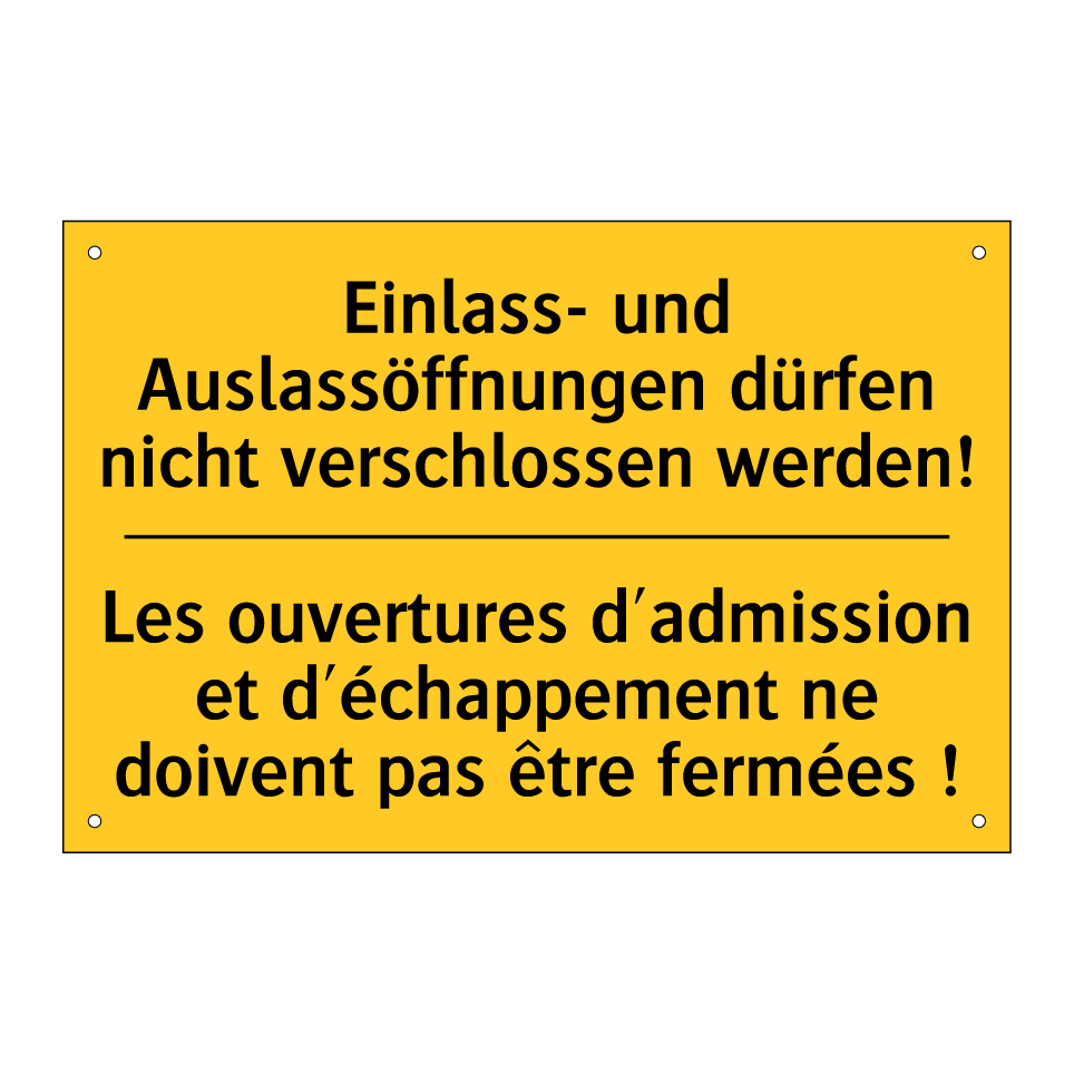 Einlass- und Auslassöffnungen /.../ - Les ouvertures d'admission et /.../