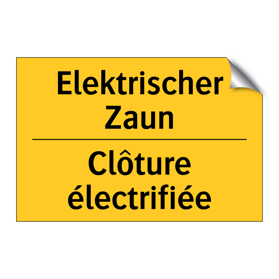 Elektrischer Zaun - Clôture électrifiée