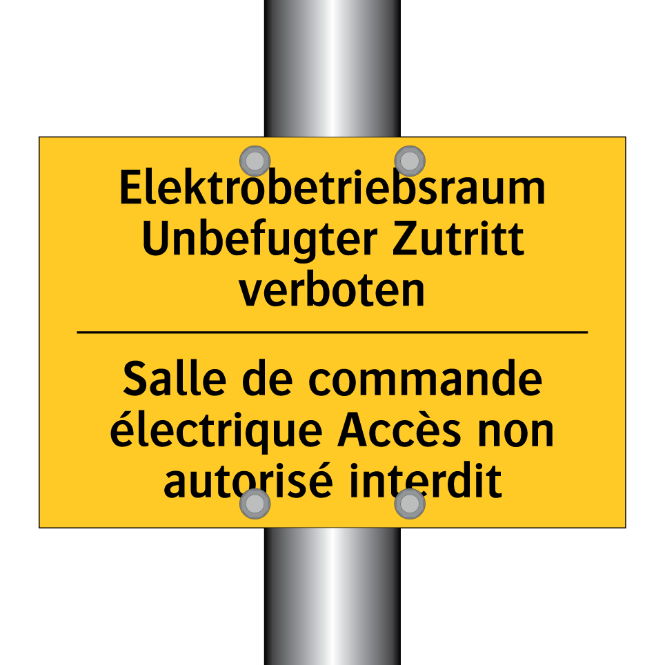 Elektrobetriebsraum Unbefugter /.../ - Salle de commande électrique Accès /.../
