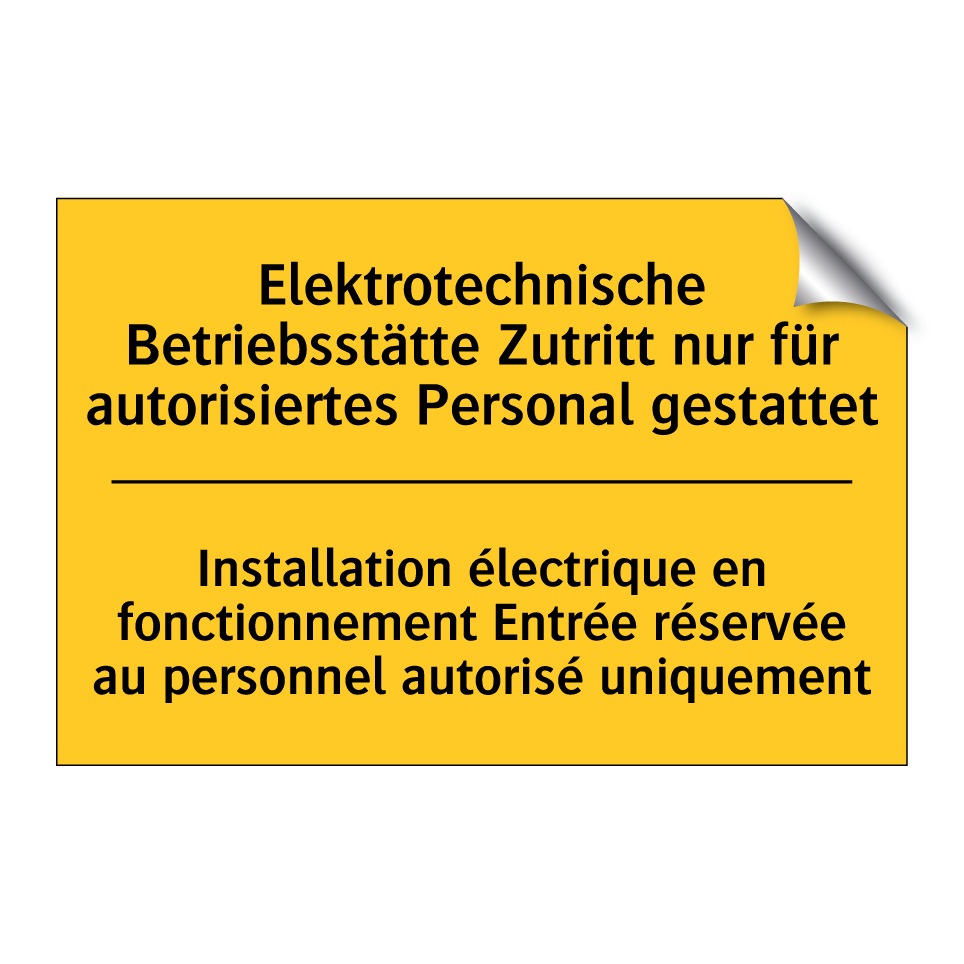 Elektrotechnische Betriebsstätte /.../ - Installation électrique en fonctionnement /.../