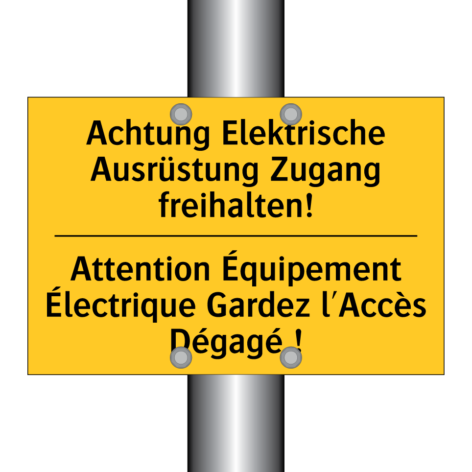 Achtung Elektrische Ausrüstung /.../ - Attention Équipement Électrique /.../