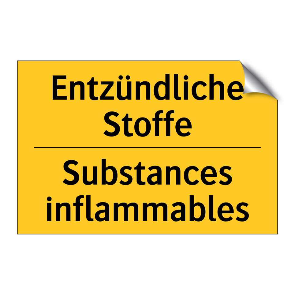 Entzündliche Stoffe - Substances inflammables