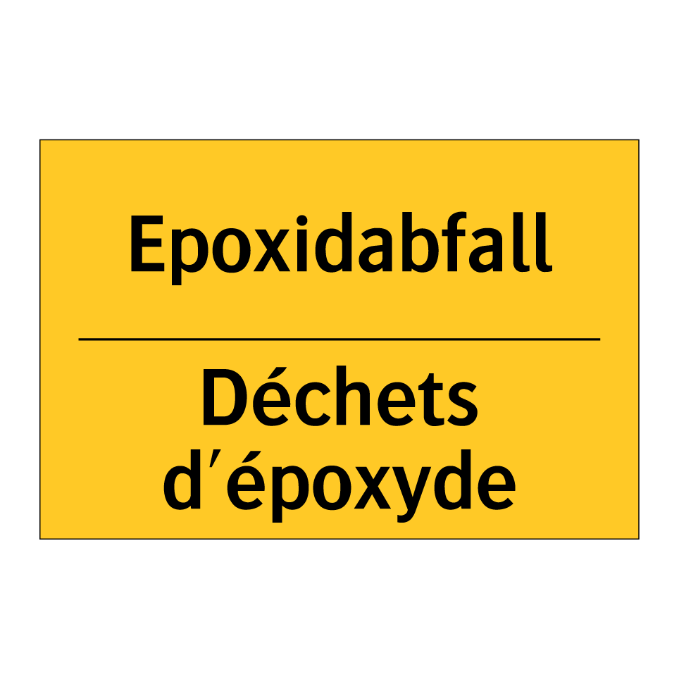 Epoxidabfall - Déchets d'époxyde