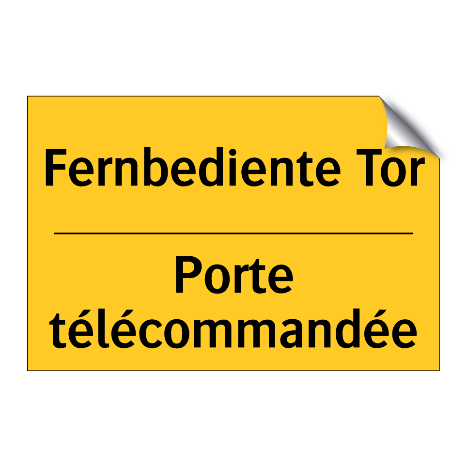Fernbediente Tor - Porte télécommandée
