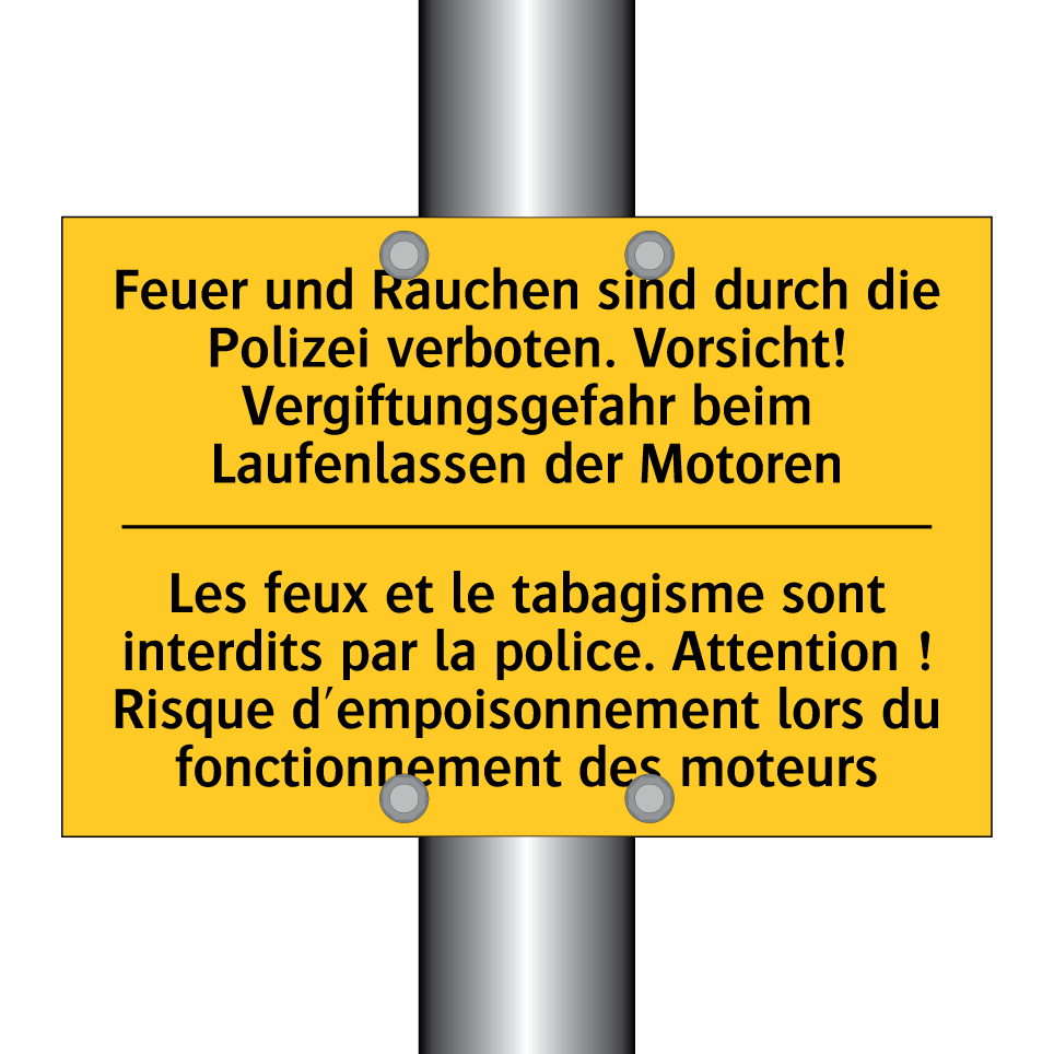 Feuer und Rauchen sind durch die /.../ - Les feux et le tabagisme sont /.../
