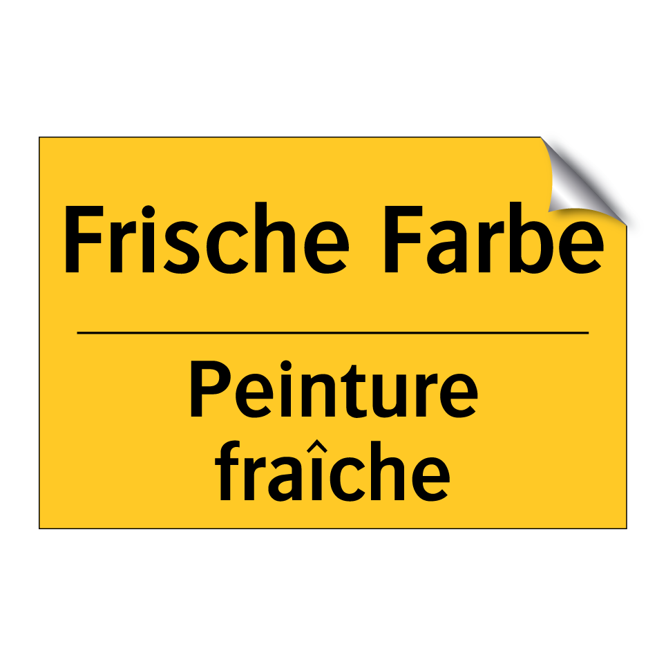 Frische Farbe - Peinture fraîche