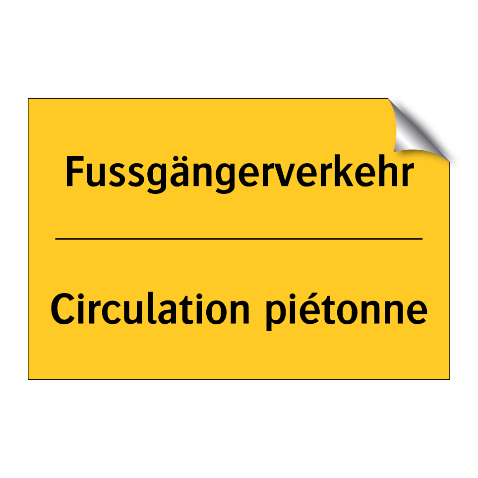 Fussgängerverkehr - Circulation piétonne