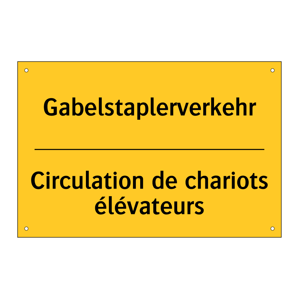 Gabelstaplerverkehr - Circulation de chariots élévateurs /.../