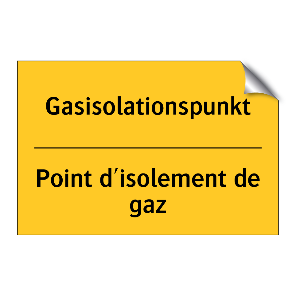 Gasisolationspunkt - Point d'isolement de gaz