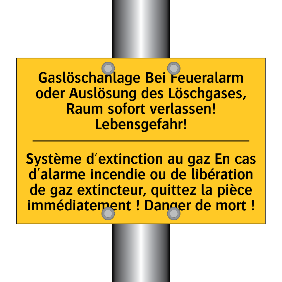 Gaslöschanlage Bei Feueralarm /.../ - Système d'extinction au gaz En /.../