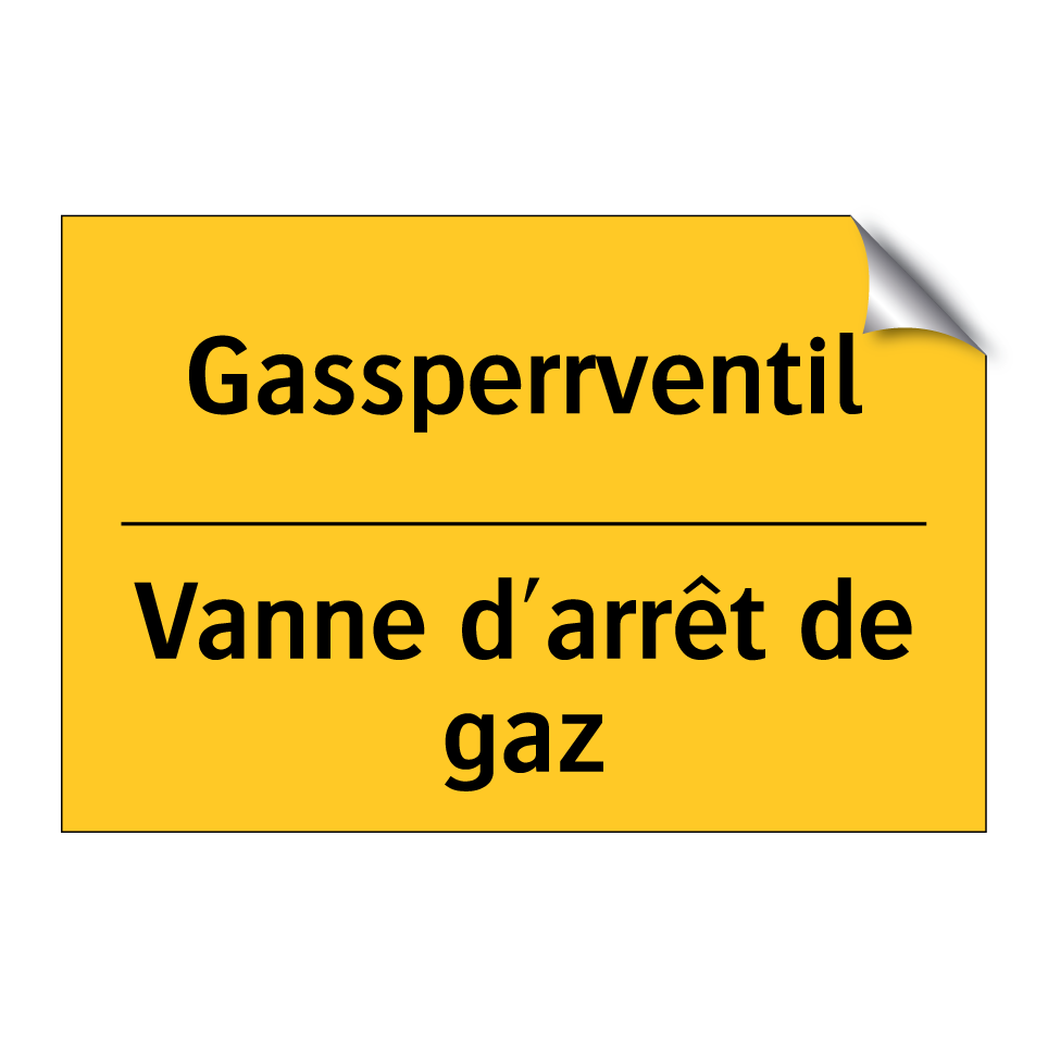 Gassperrventil - Vanne d'arrêt de gaz