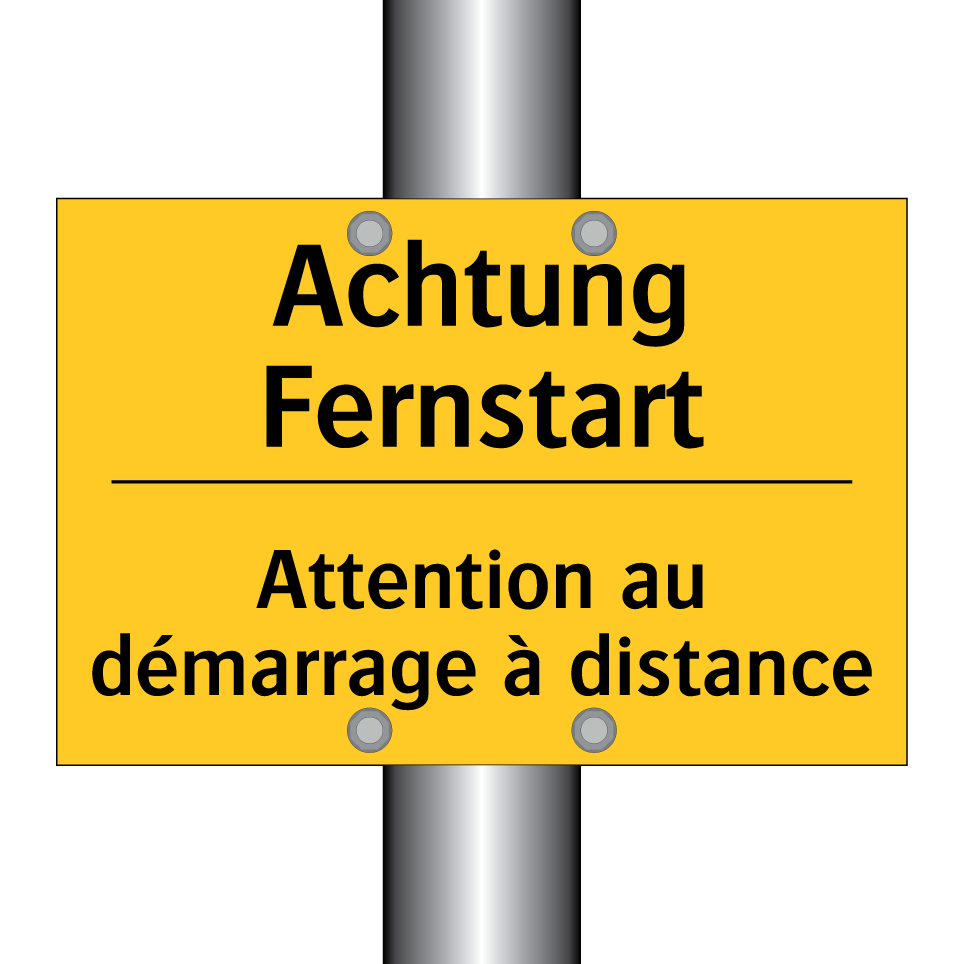Achtung Fernstart - Attention au démarrage à distance /.../