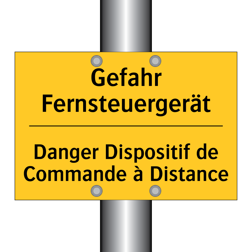 Gefahr Fernsteuergerät - Danger Dispositif de Commande /.../