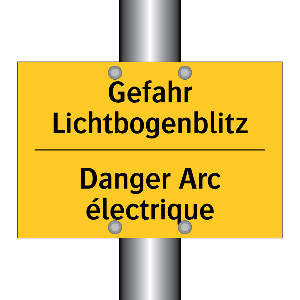 Gefahr Lichtbogenblitz - Danger Arc électrique