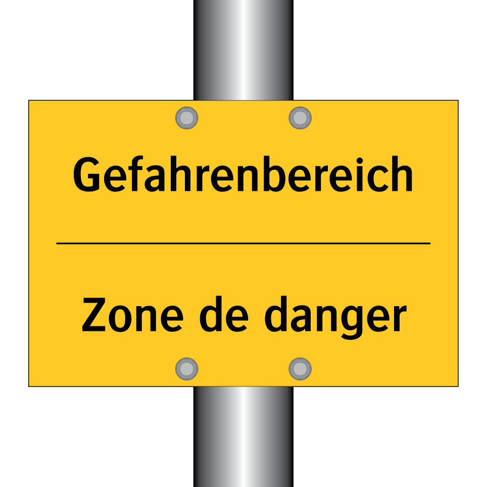 Gefahrenbereich - Zone de danger