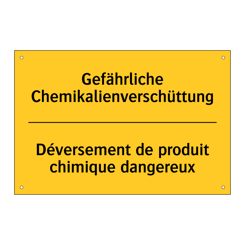 Gefährliche Chemikalienverschüttung /.../ - Déversement de produit chimique /.../