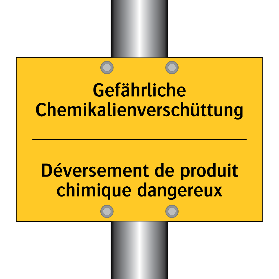 Gefährliche Chemikalienverschüttung /.../ - Déversement de produit chimique /.../