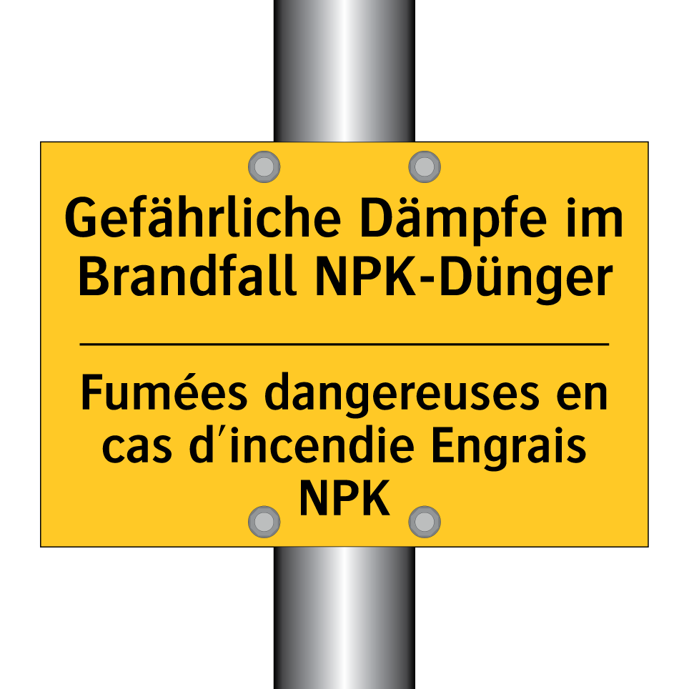 Gefährliche Dämpfe im Brandfall /.../ - Fumées dangereuses en cas d'incendie /.../