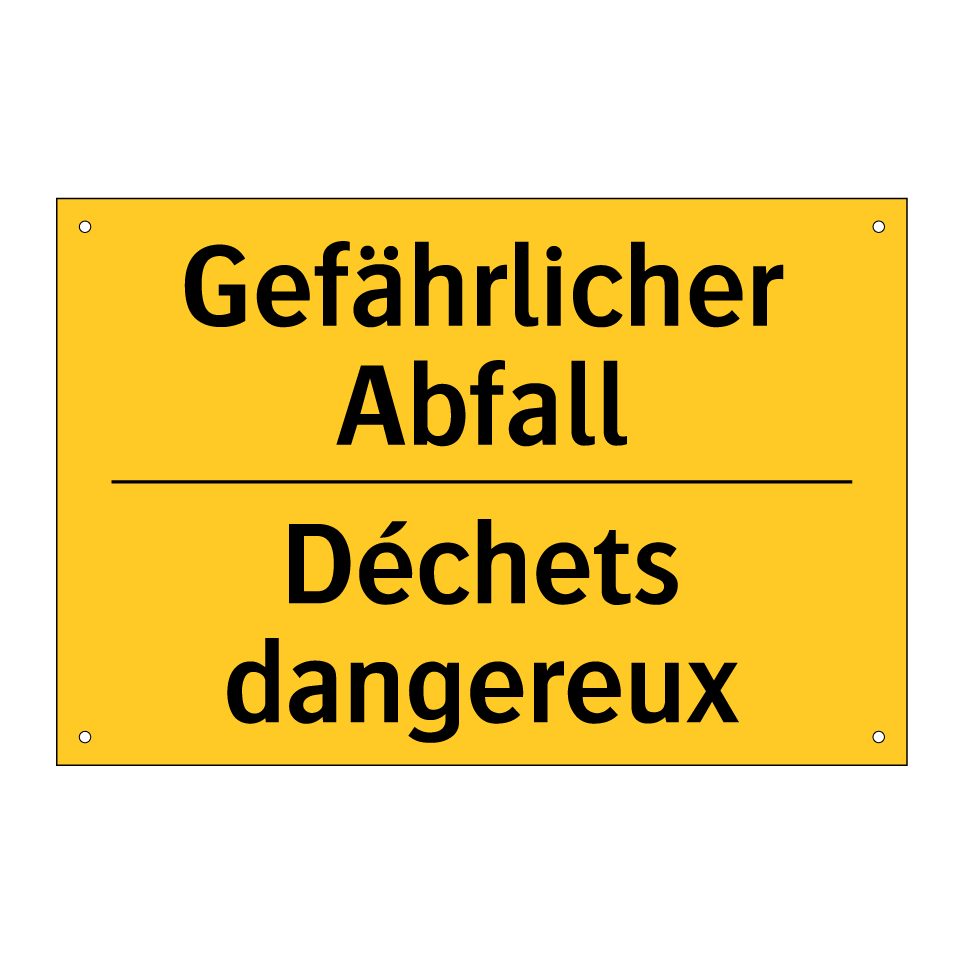 Gefährlicher Abfall - Déchets dangereux