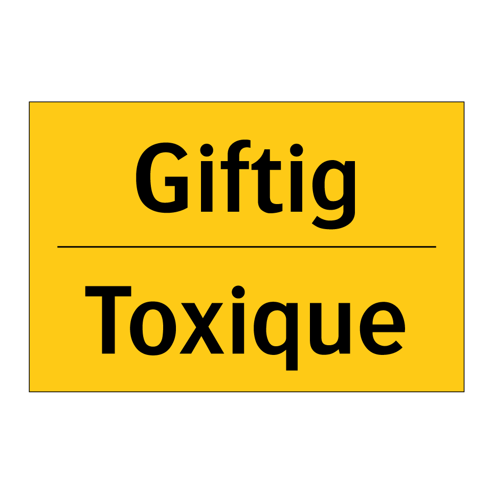 Giftig - Toxique