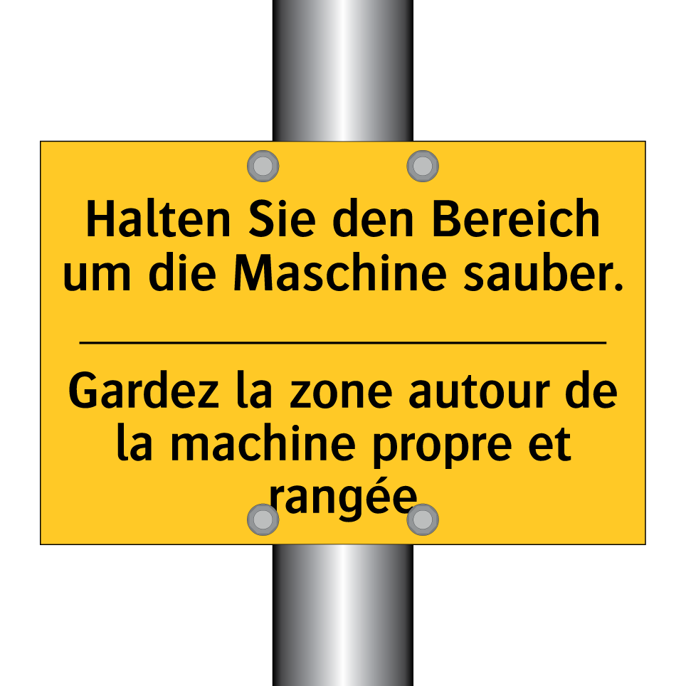 Halten Sie den Bereich um die /.../ - Gardez la zone autour de la machine /.../