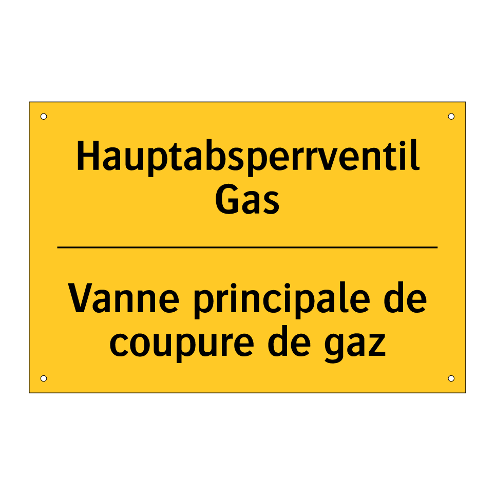 Hauptabsperrventil Gas - Vanne principale de coupure de /.../