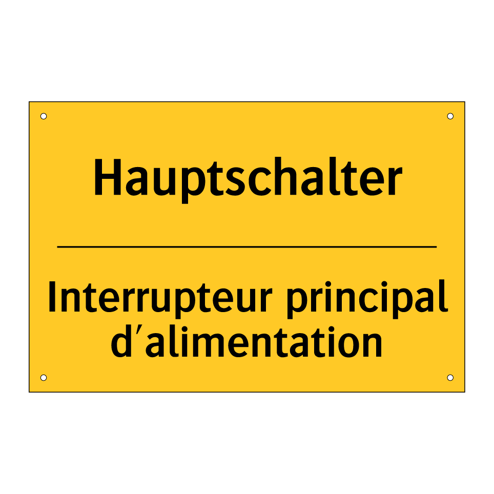 Hauptschalter - Interrupteur principal d'alimentation /.../