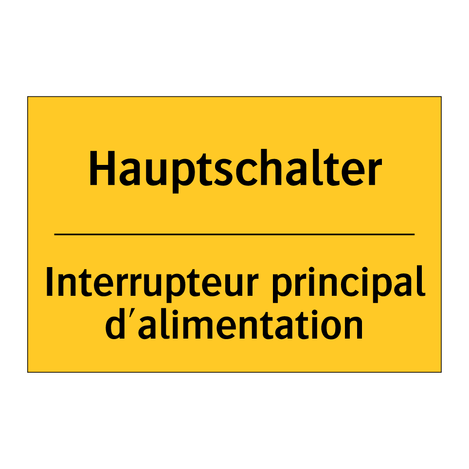 Hauptschalter - Interrupteur principal d'alimentation /.../