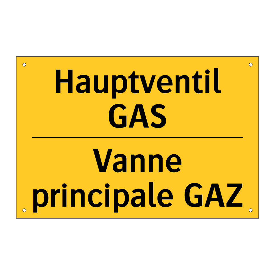 Hauptventil GAS - Vanne principale GAZ
