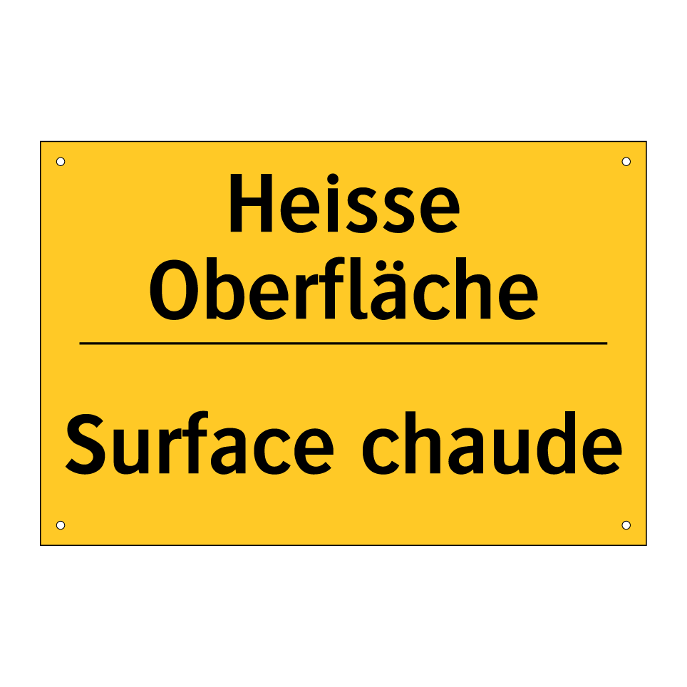 Heisse Oberfläche - Surface chaude