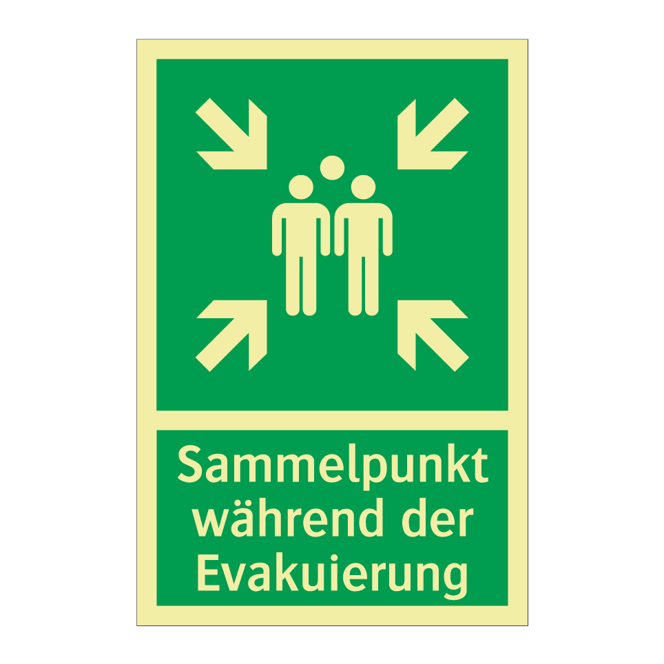 Sammelpunkt während der Evakuierung
