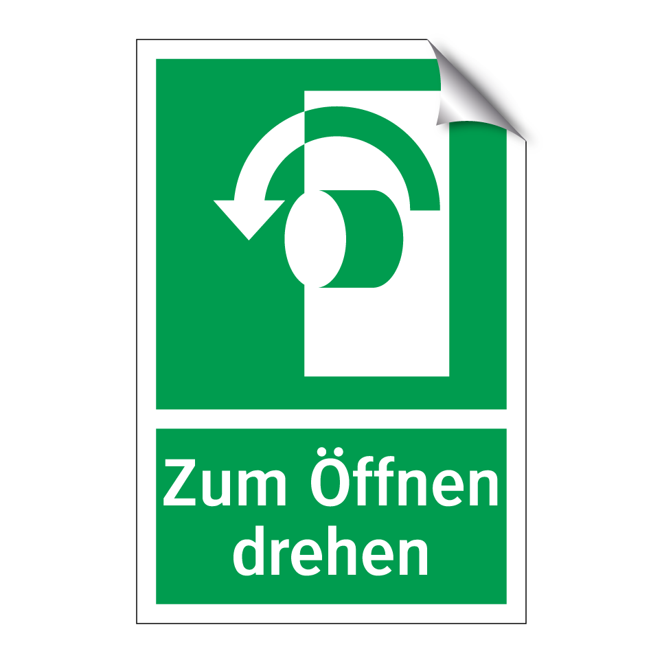 Zum Öffnen drehen